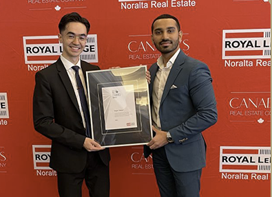 Book More Showings founders receiving an award at Royal LePage